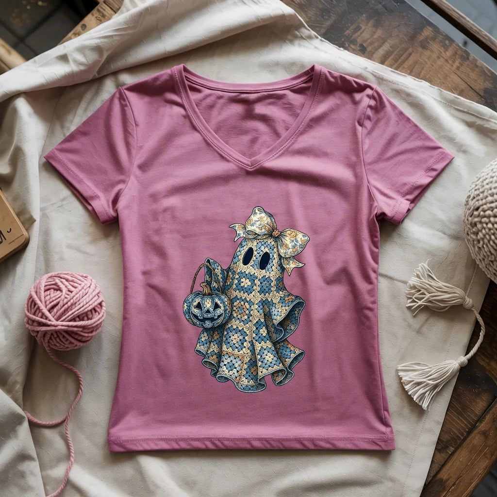 Granny Ghost Lady V-neck